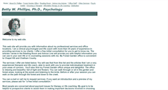 Desktop Screenshot of bettyphillipspsychology.com